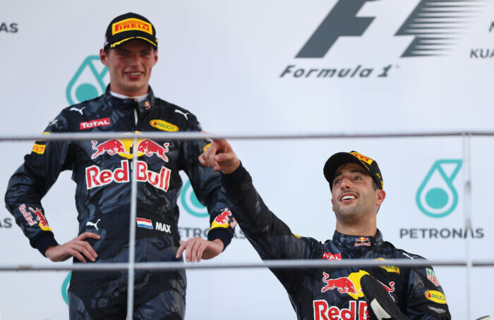 Grand Prix van MaleisiÃ« / Daniel Ricciardo / Max Verstappen / Red Bull Racing / 2016