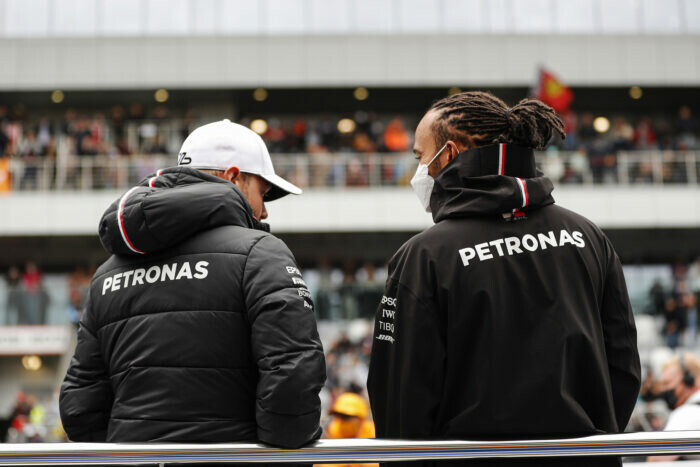 Valtteri Bottas / Lewis Hamilton / Mercedes AMG F1 / Rusland / 2021