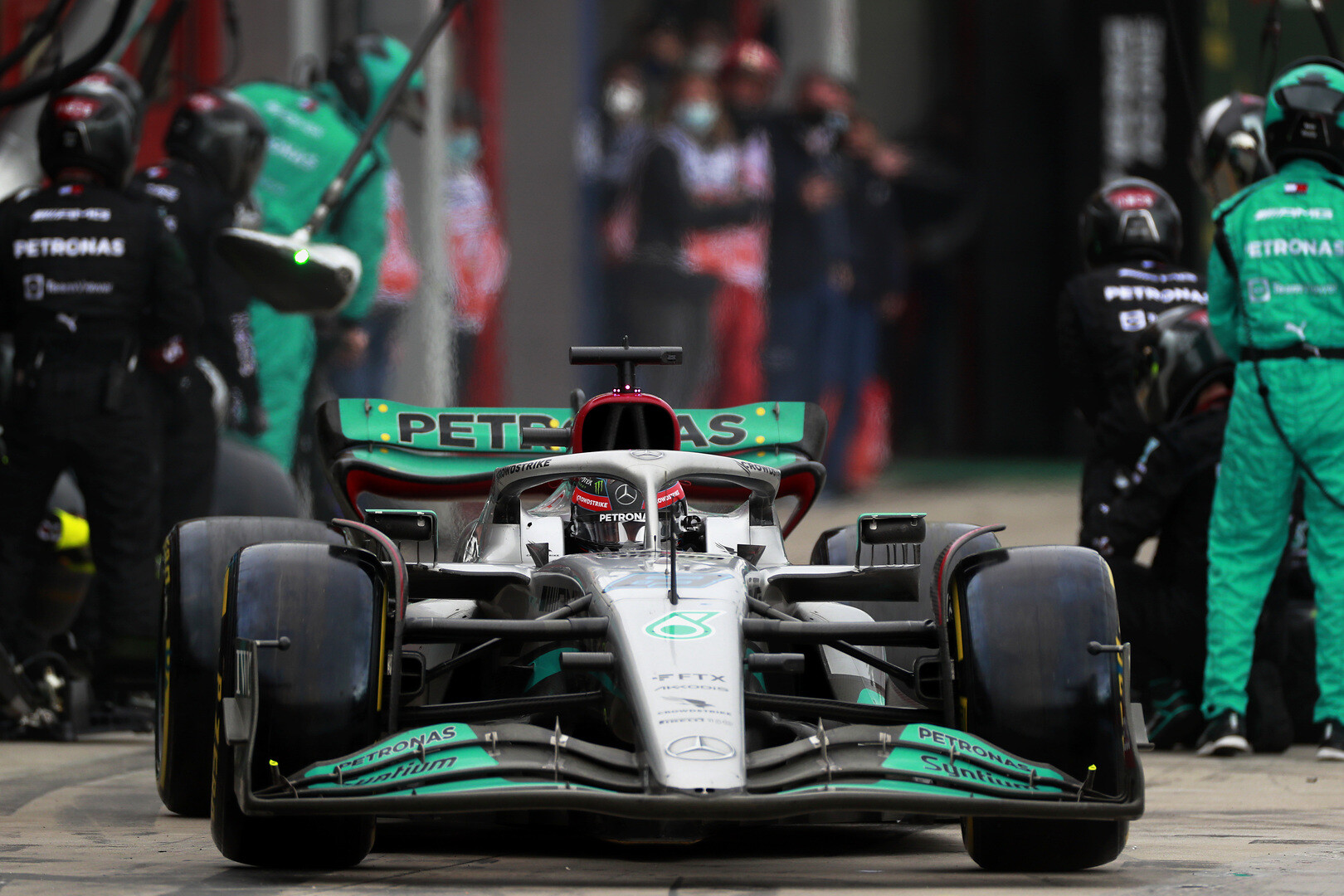 George Russell Mercedes Imola race