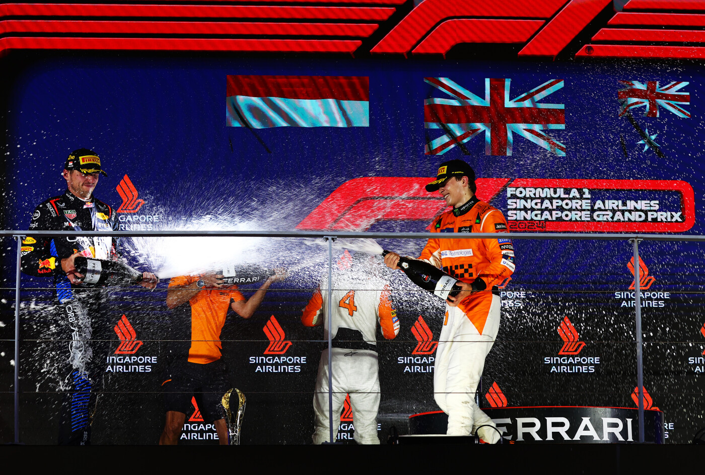 Podium - F1 Grand Prix van Singapore 2024