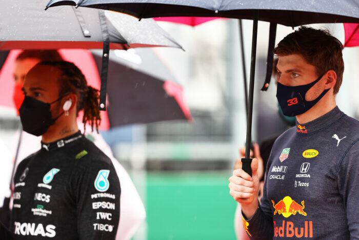 Max Verstappen / Lewis Hamilton / Boedapest / Hongarije / 2021