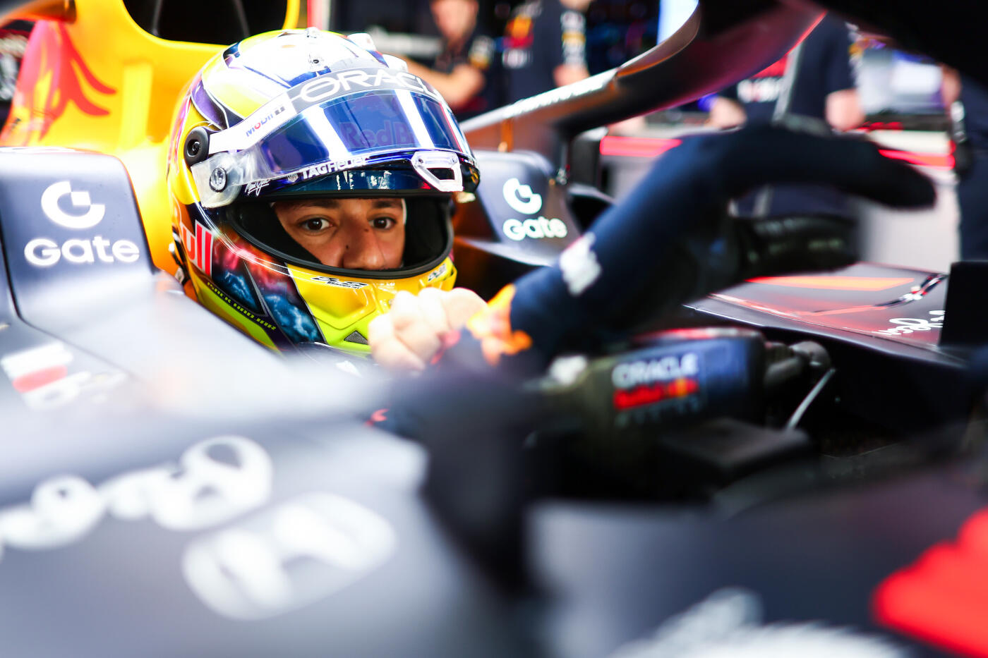 Isack Hadjar auto Red Bull tests dinsdag Abu Dhabi 2025