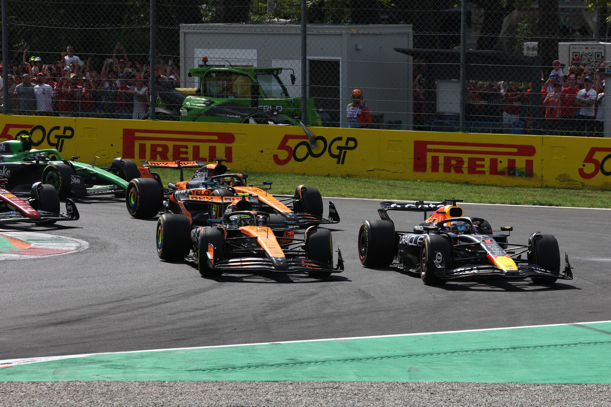 Max Verstappen, Lando Norris en Oscar PIastri - F1 Grand Prix van Italië 2025