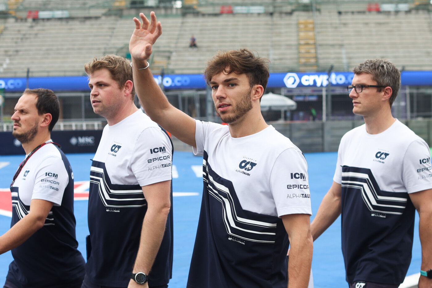 Pierre Gasly grid walk Mexico