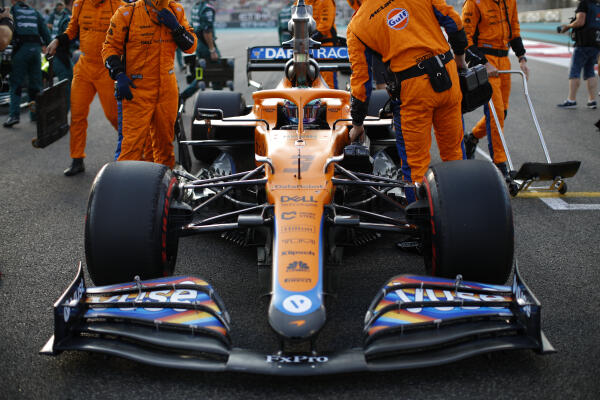 Daniel Ricciardo auto grid Abu Dhabi 2021