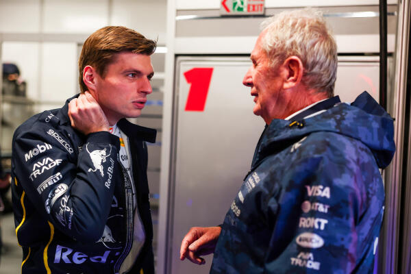 Max Verstappen en Helmut Marko - F1 Grand Prix van Las Vegas 2025