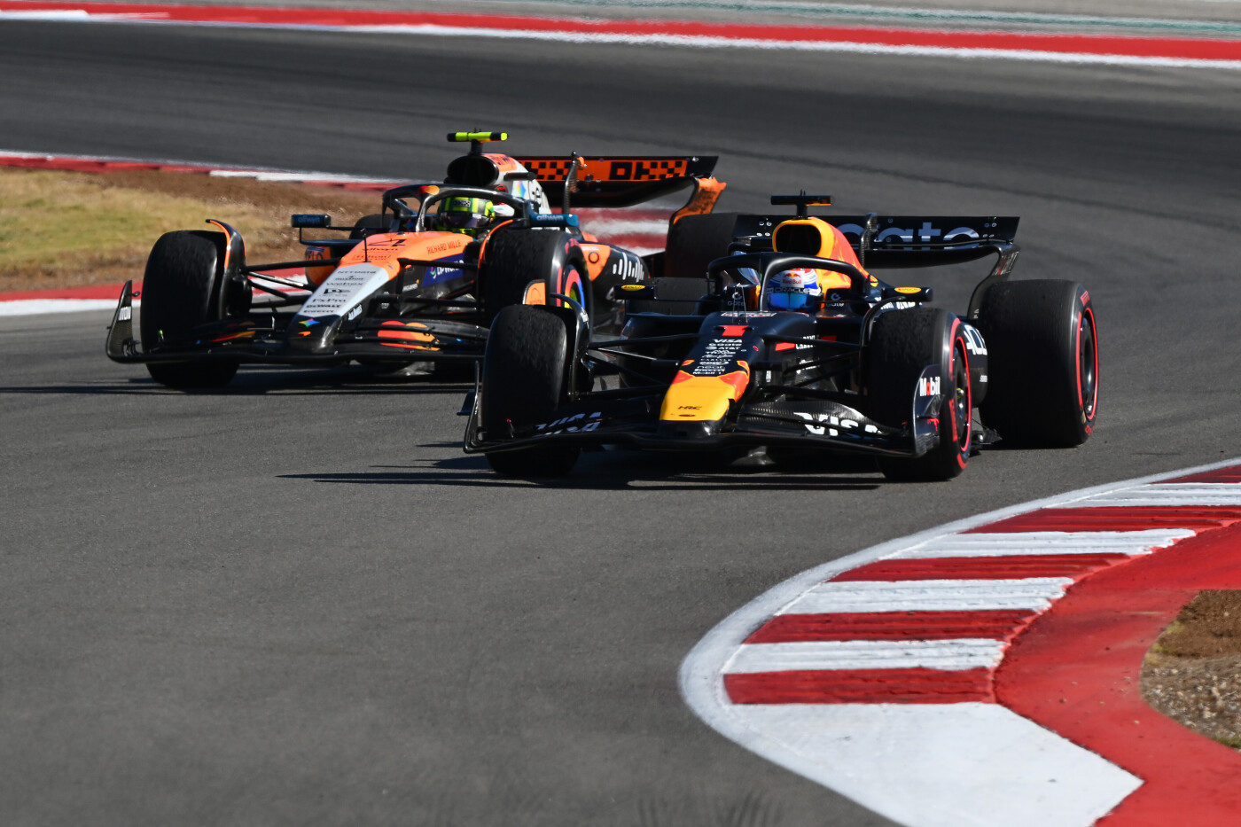 Max Verstappen en Lando Norris - F1 Grand Prix van Amerika 2025