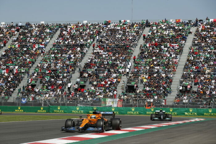 Daniel Ricciardo / McLaren / Valtteri Bottas / Mercedes / Mexico / 2021