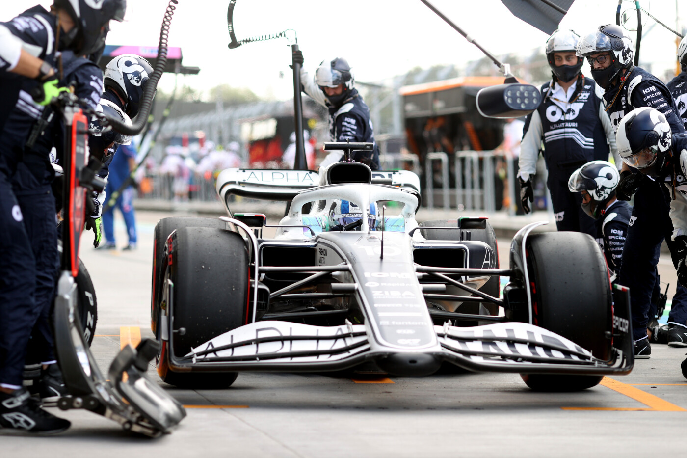 Pierre Gasly pitstop Miami 2022