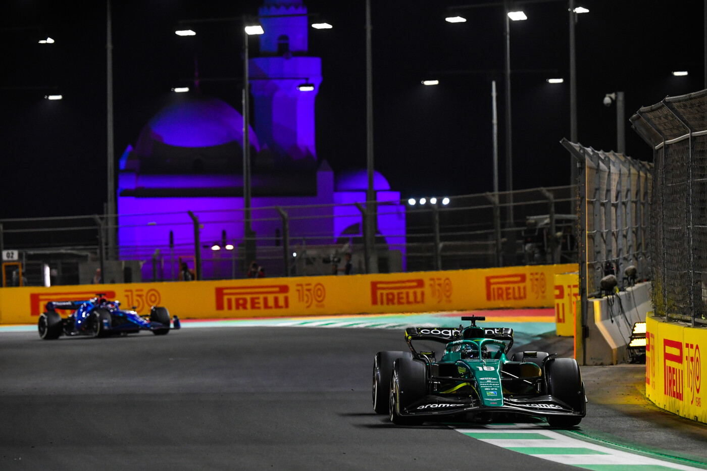 Lance Stroll tijdens GP Saoedi-Arabië 2022