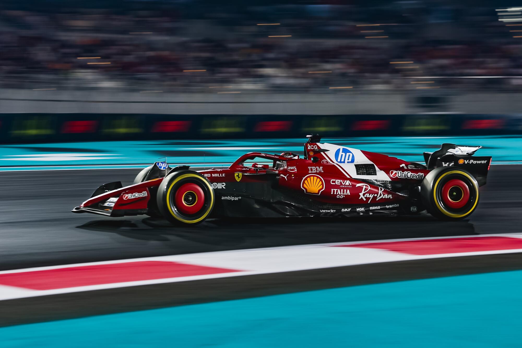 Charles Leclerc 2025 Abu Dhabi Ferrari