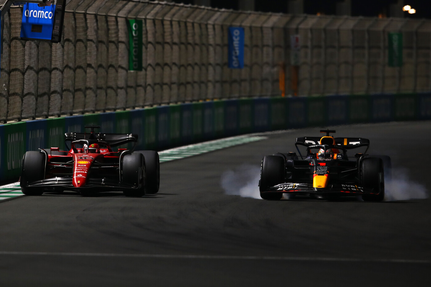 Leclerc Verstappen Saudi Arabia