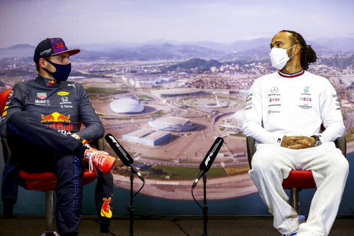 Max Verstappen / Lewis Hamilton / Persconferentie / 2021