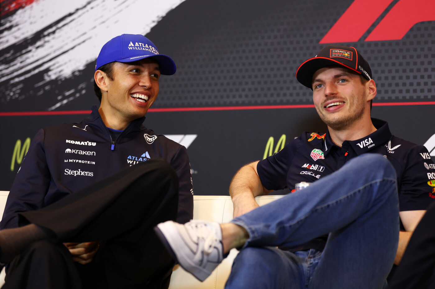 Alexander Albon Max Verstappen persconferentie donderdag Monaco 2025