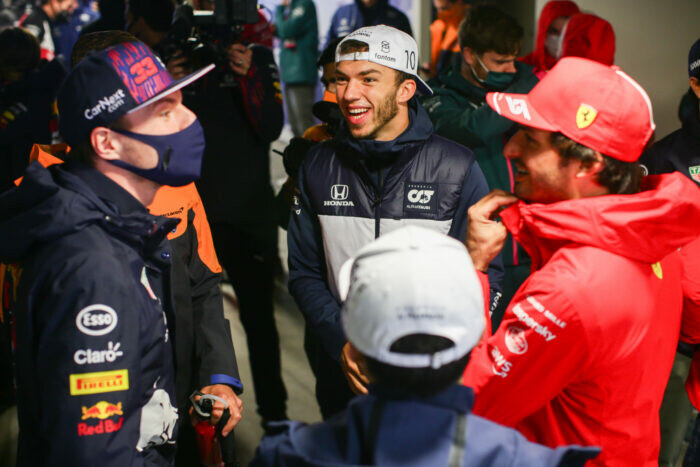 Max Verstappen / Pierre Gasly / Yuki Tsunoda / Carlos Sainz / Turkije / 2021