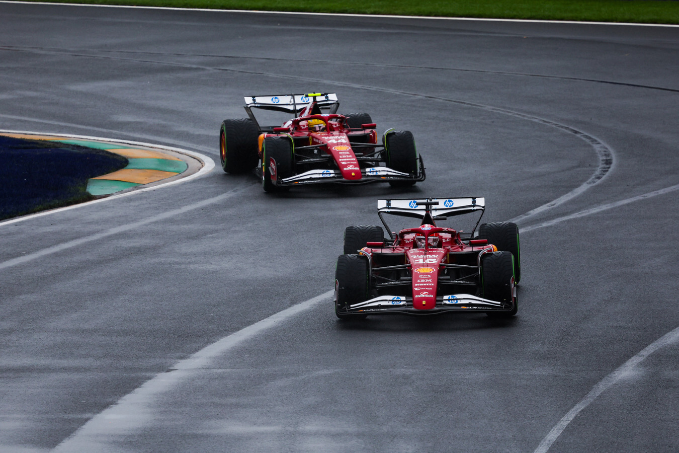 Charles Leclerc en Lewis Hamilton - GP Australië 2025