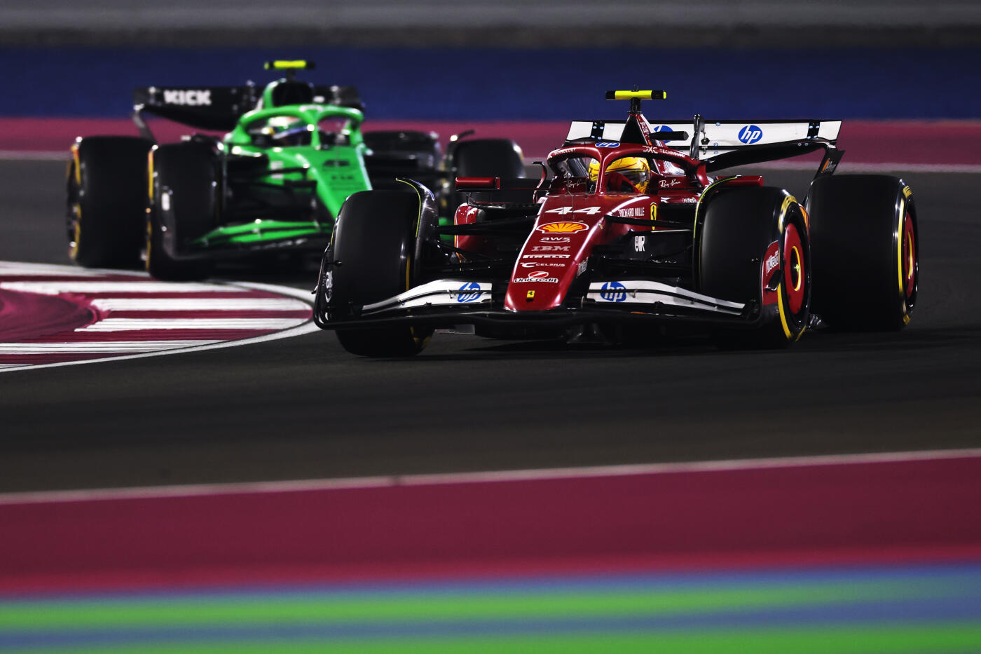 Lewis Hamilton auto race zondag Qatar 2025