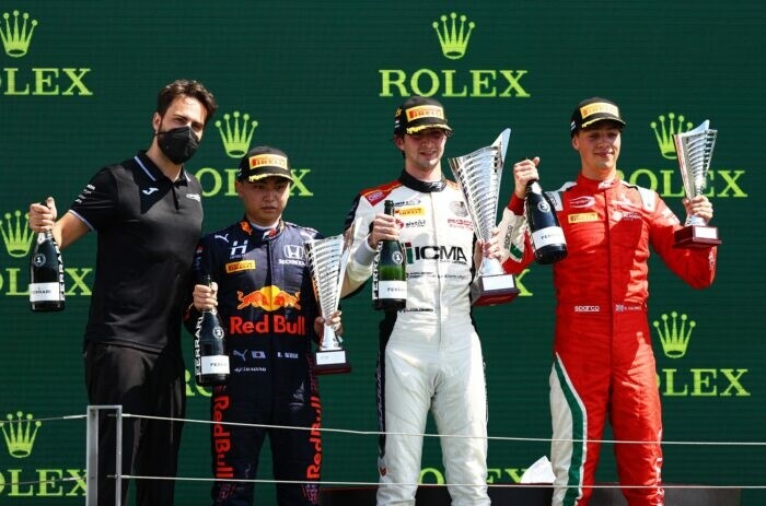 Formule 3 / GP Hongarije / 2021 / Lorenzo Colombo / Ayumi Iwasa / Olli Caldwell