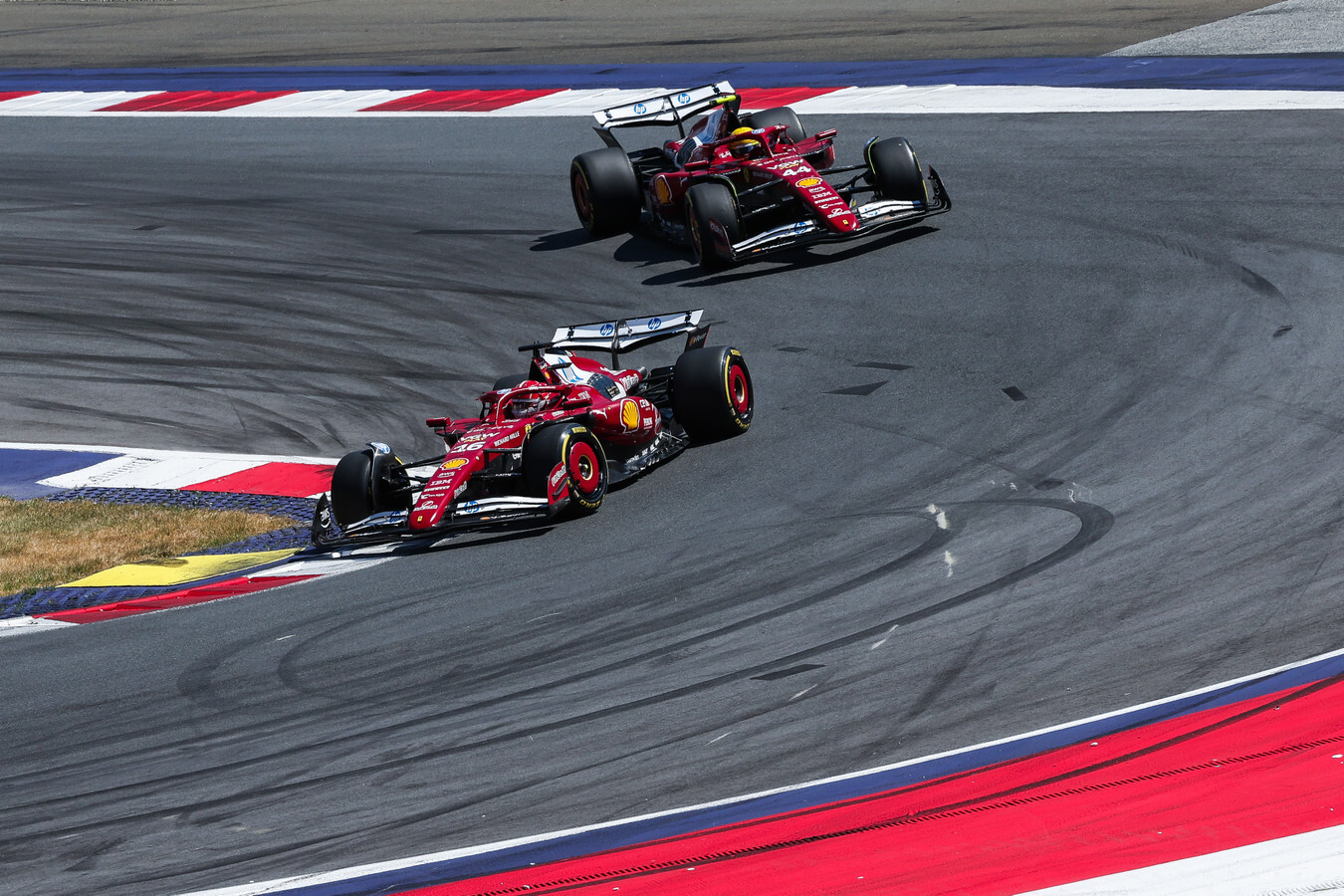 Charles Leclerc en Lewis Hamilton - GP Oostenrijk 2025