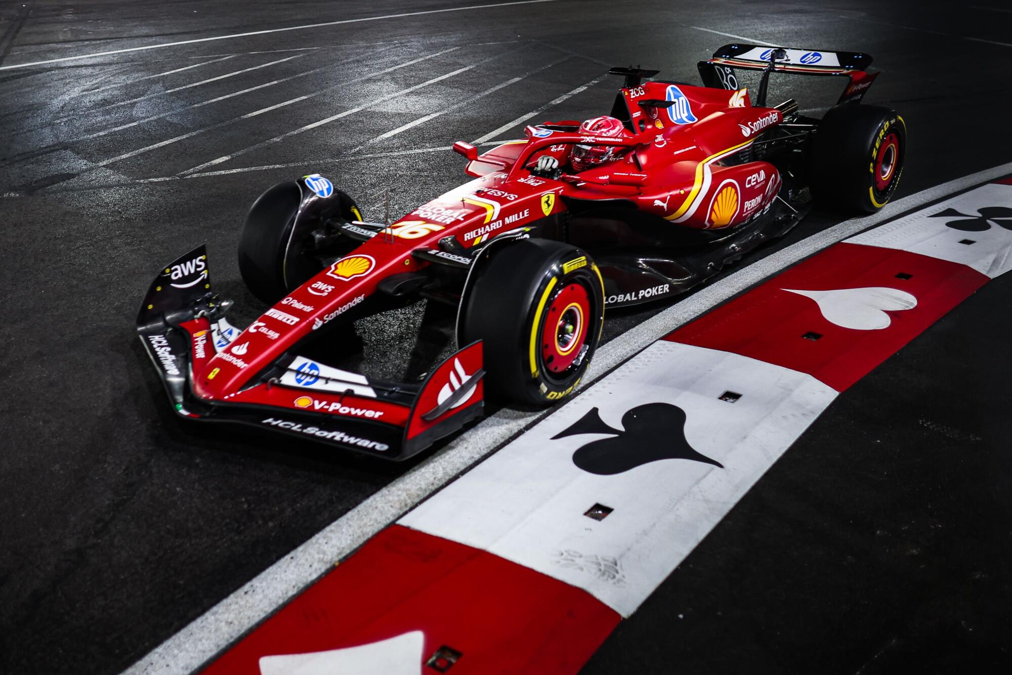 Charles Leclerc Las Vegas 2024