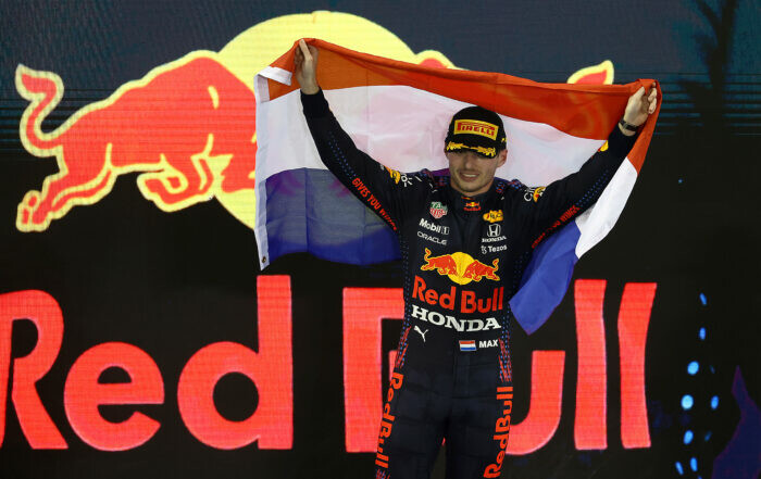 Verstappen / Red Bull Racing / 2021 / Abu Dhabi / podium