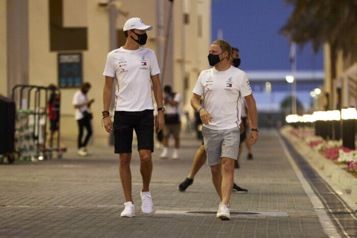 George Russell / Valtteri Bottas / Mercedes / Abu Dhabi / 2020