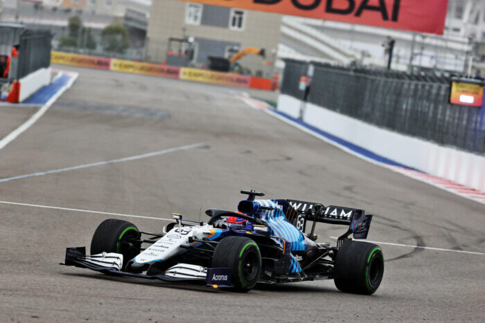 George Russell / Williams Racing / Sochi / Rusland / 2021