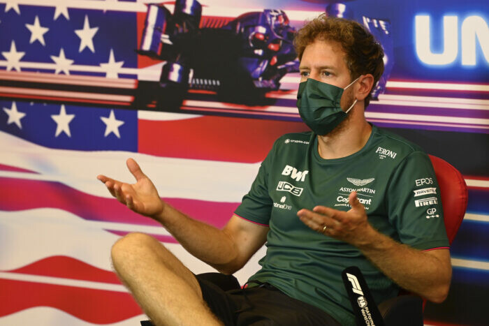 Sebastian Vettel / Aston Martin / Grand Prix van Amerika