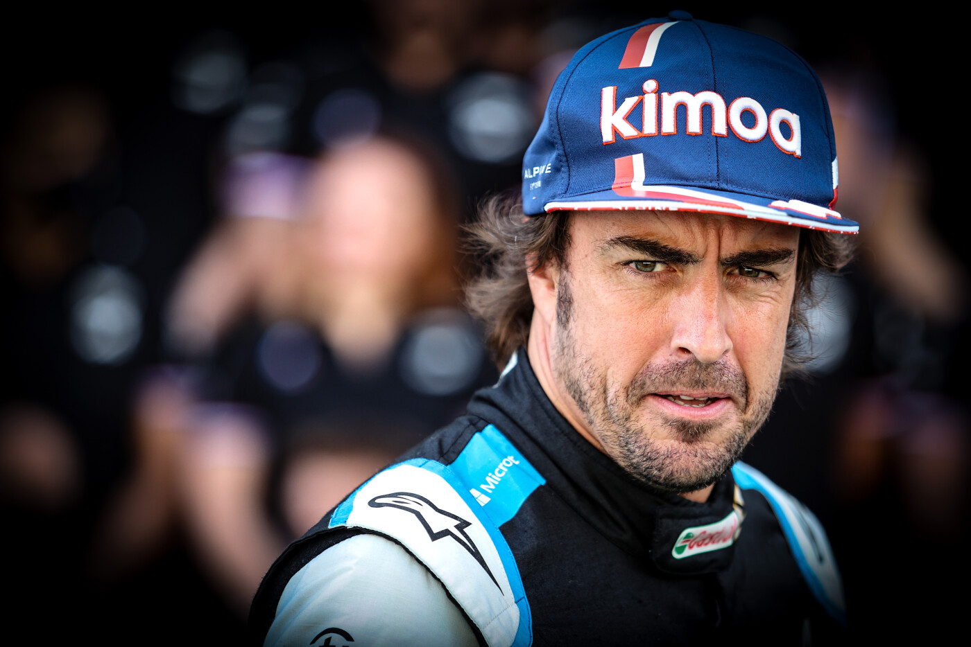 Fernando Alonso tijdens Grand Prix Abu Dhabi 2021