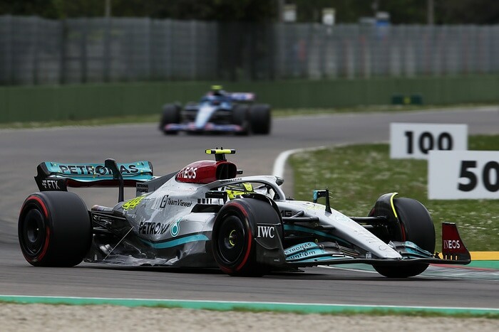 Lewis Hamilton Mercedes Imola zaterdag sprint