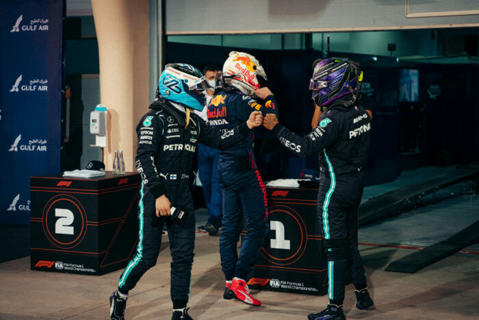 Valtteri Bottas / Max Verstappen / Lewis Hamilton / Bahrein 2021