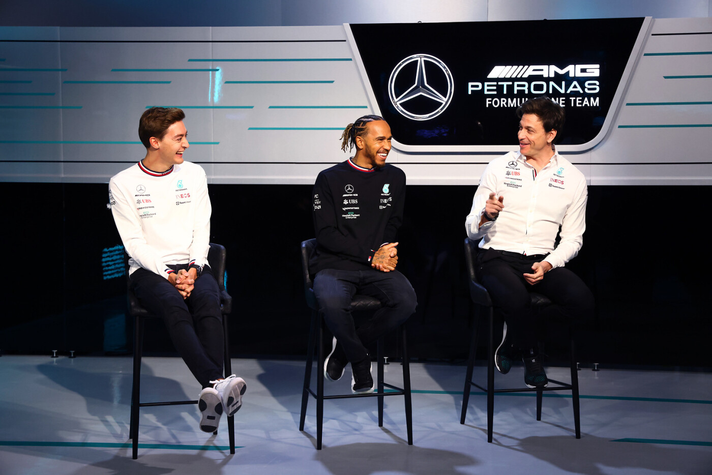 Russell, Hamilton, Wolff launch Mercedes W13 2022