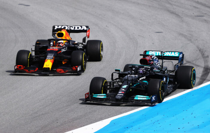 Lewis Hamilton / Max Verstappen / Mercedes AMG F1 / Red Bull Racing / Barcelona / Spanje / 2021