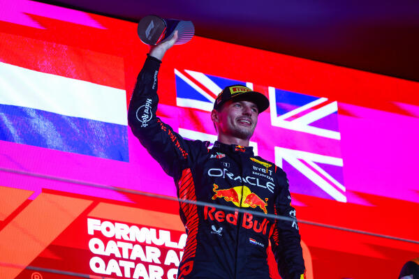 Verstappen, podium, Qatar, 2023