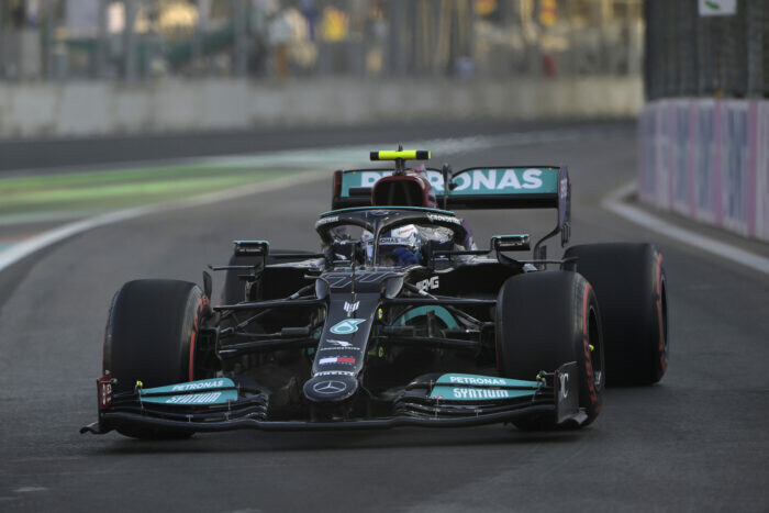 Valtteri Bottas / Mercedes / Jeddah / Saoedi-ArabiÃ« / 2021