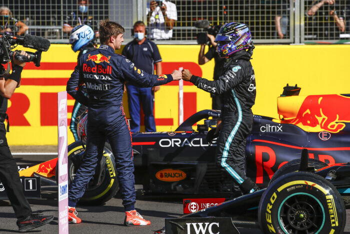 Lewis Hamilton / Max Verstappen / Silverstone / Groot-BrittanniÃ« / 2021