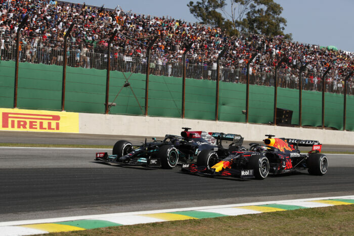 Grand Prix van Qatar / Formule 1 2021 / Red Bull Racing / Mercedes AMG / Lewis Hamilton / Max Verstappen