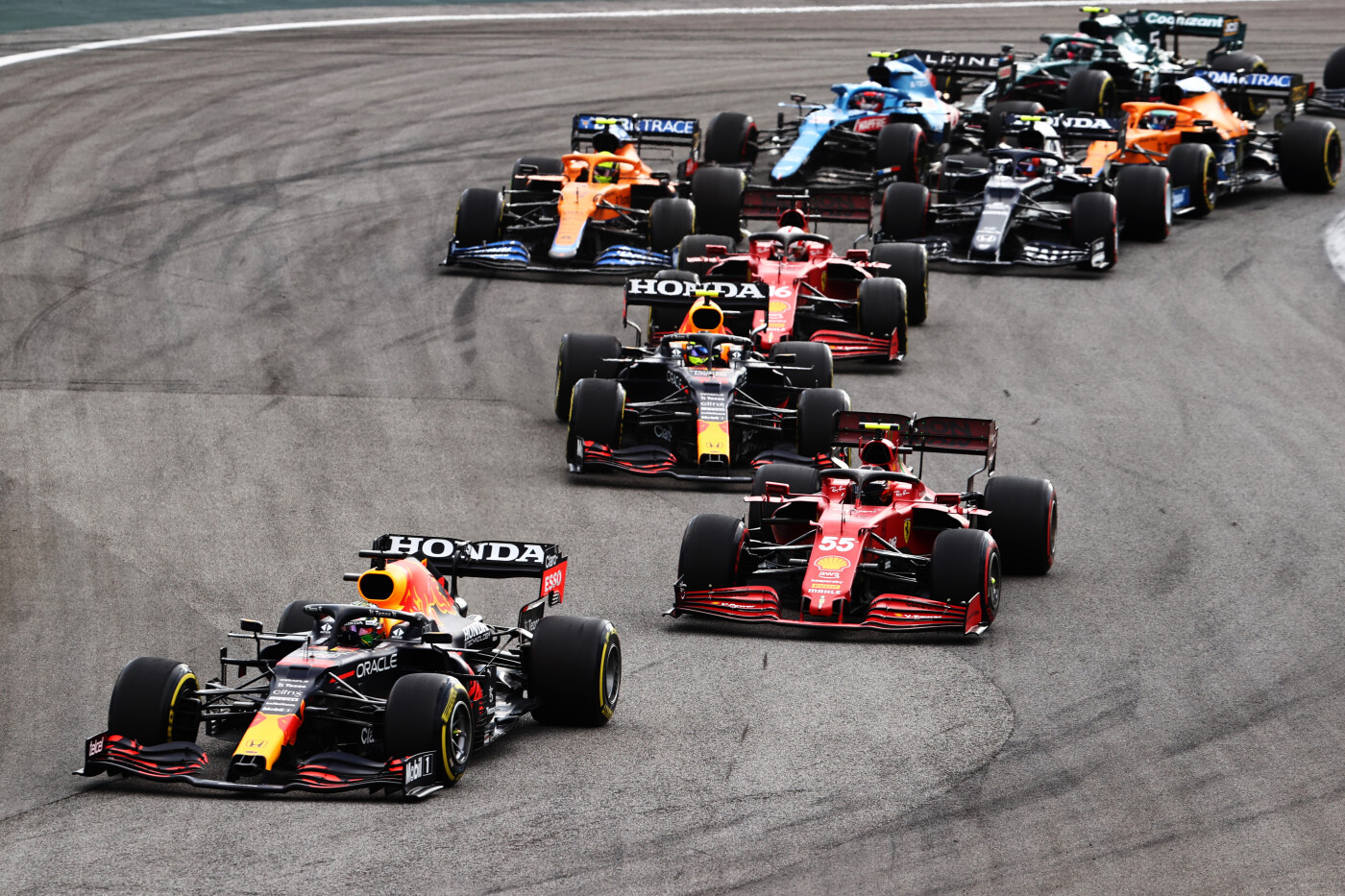 Sprintrace Brazilië na de start 2021