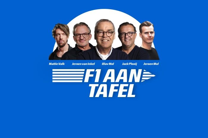 F1 aan Tafel: Mattie Valk, Jeroen van Inkel, Olav Mol, Jack Plooij en Jeroen Mul