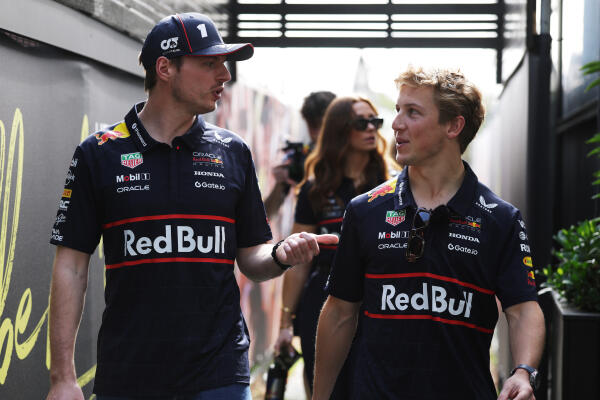 Max Verstappen en Liam Lawson - VT3 GP Australië 2025