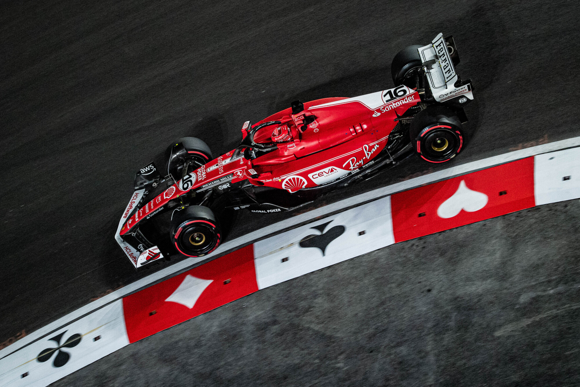 Leclerc track Las Vegas 2023