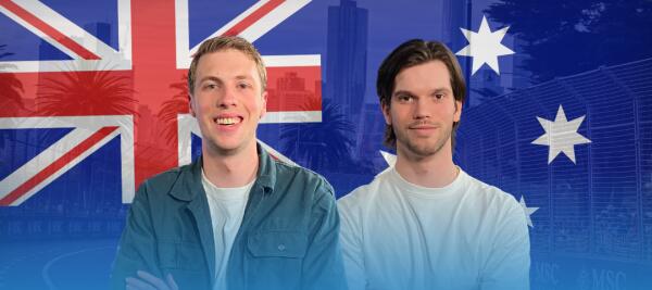 Banner Koen & Max Australië