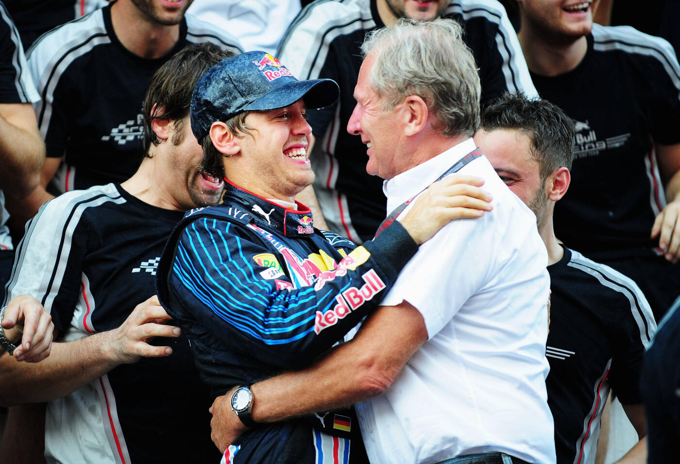 Sebastian Vettel Helmut Marko Japan 2014