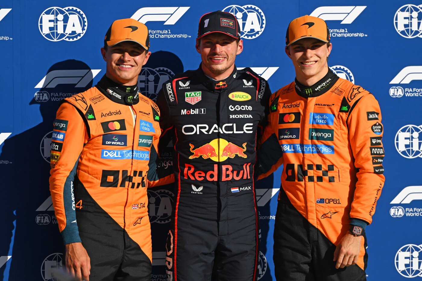 Lando Norris Max Verstappen Oscar Piastri kwalificatie Monza Italië 2025