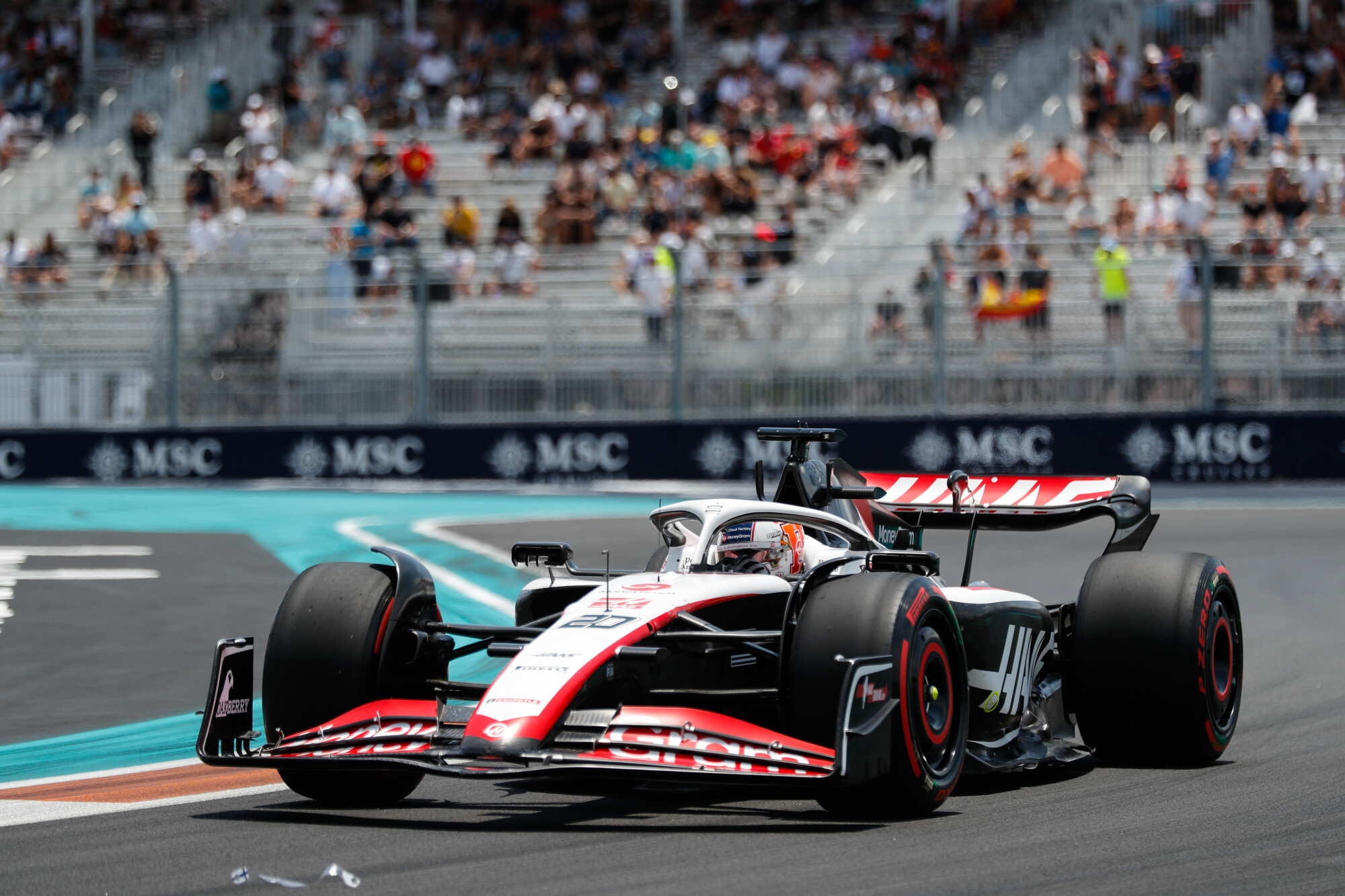 Kevin Magnussen auto zaterdag Miami 2023
