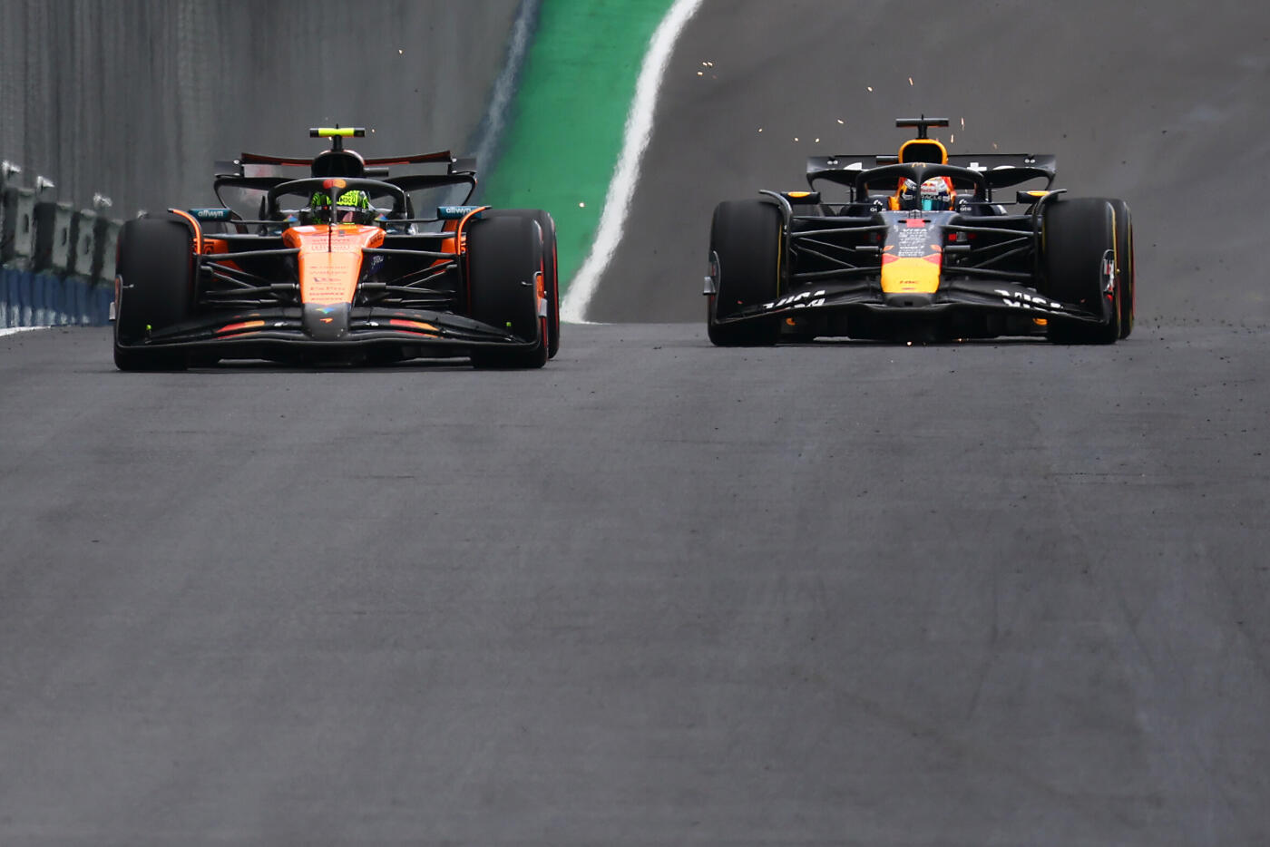 Lando Norris en Max Verstappen - F1 Grand Prix van Brazilië 2025