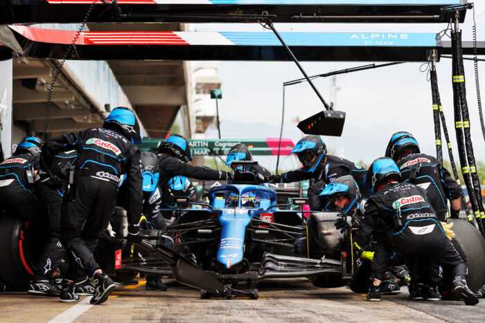 Fernando Alonso / Alpine F1 Team / Barcelona / Spanje / 2021