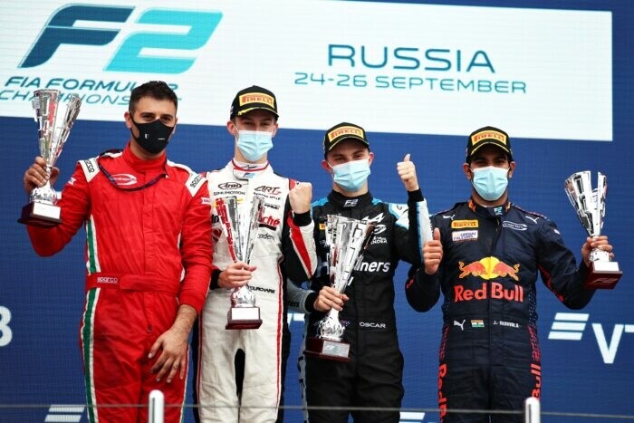 Oscar Piastri / Prema / Formule 2 / Sotsji / Rusland / 2021 / Theo Pourchaire / Jehan Daruvala
