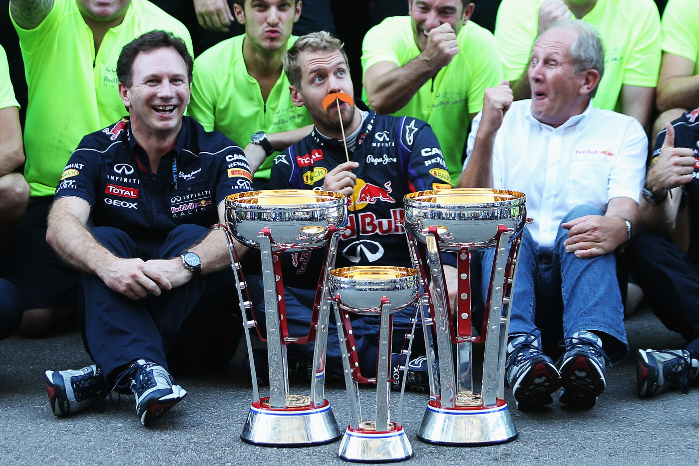 Vettel Horner Marko 2013