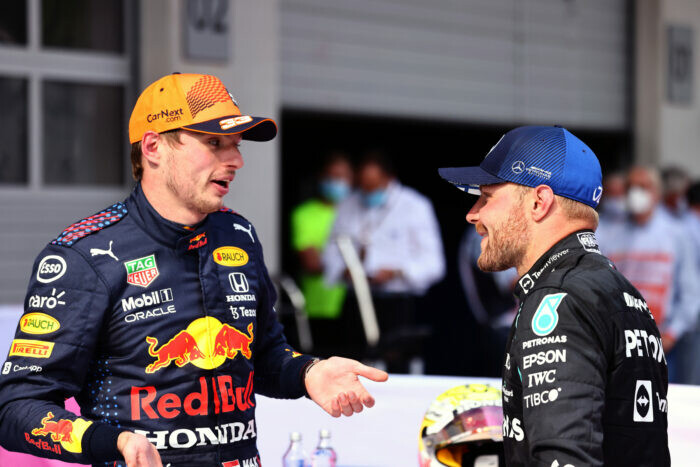 Valtteri Bottas / Max Verstappen / Red Bull Racing / Mercedes AMG F1 / Spielberg / Oostenrijk / 2021